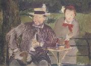 Edouard Manet Portraits d'Ernest Hoschede et de sa fille Marthe (mk40) Sweden oil painting artist